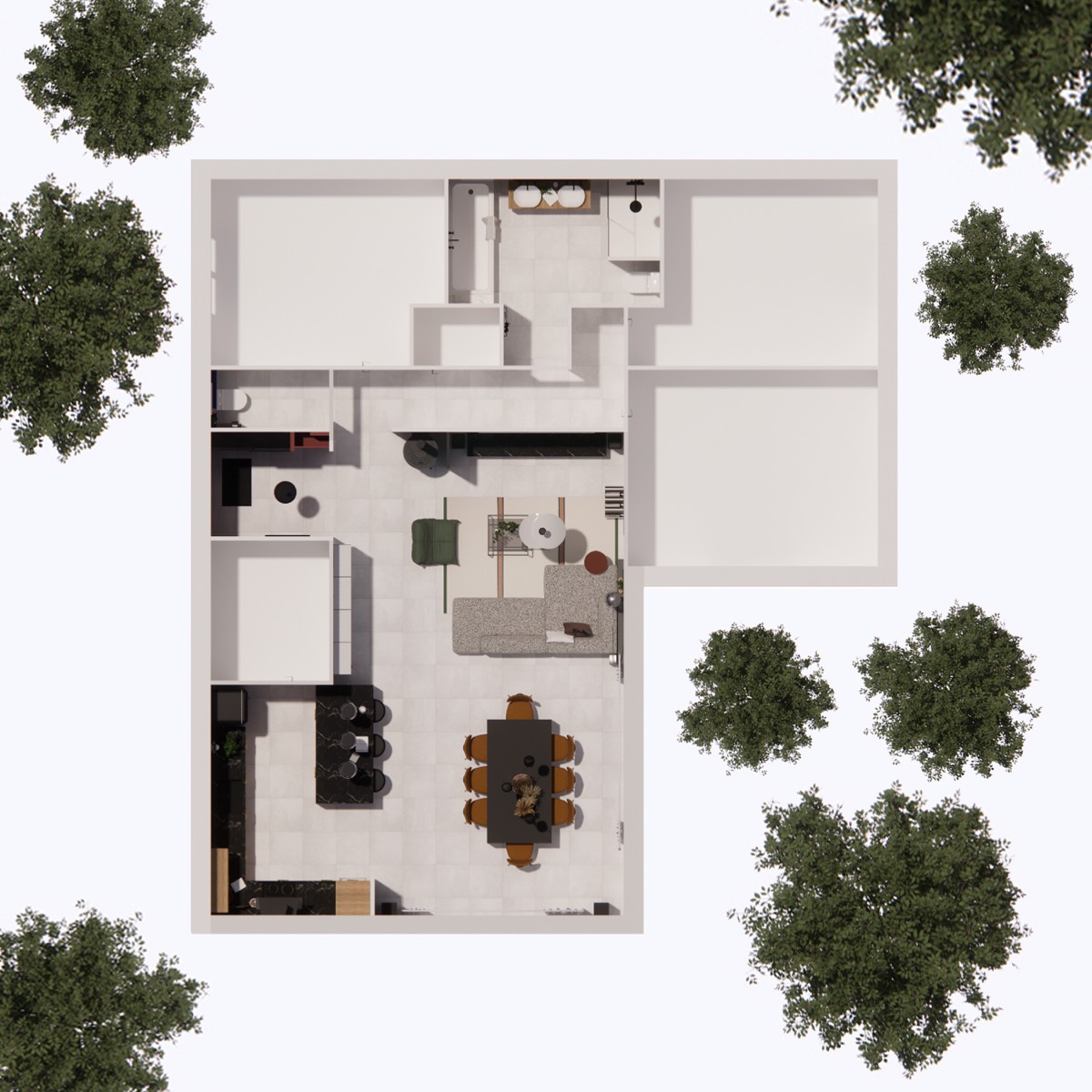 Salignac, plan 3
